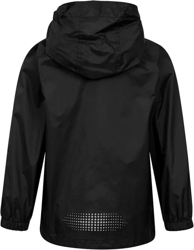 Mountain Warehouse Pakka Kids Waterproof Jacket - Wind Resistant, Lightweight,Breathable Rain Coat for Girls & Boys, Packaway Bag - For Rain