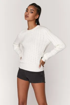 Nikki Pointelle Sweater