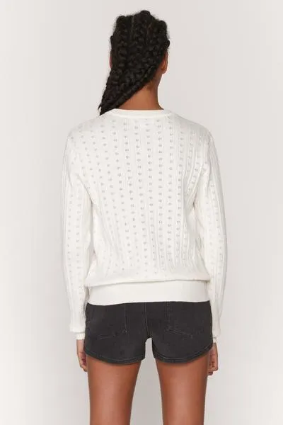 Nikki Pointelle Sweater