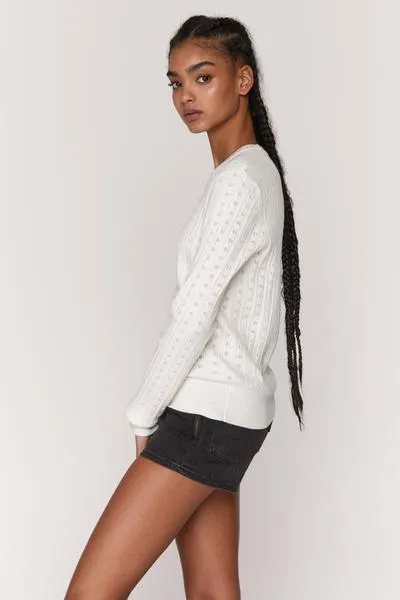 Nikki Pointelle Sweater