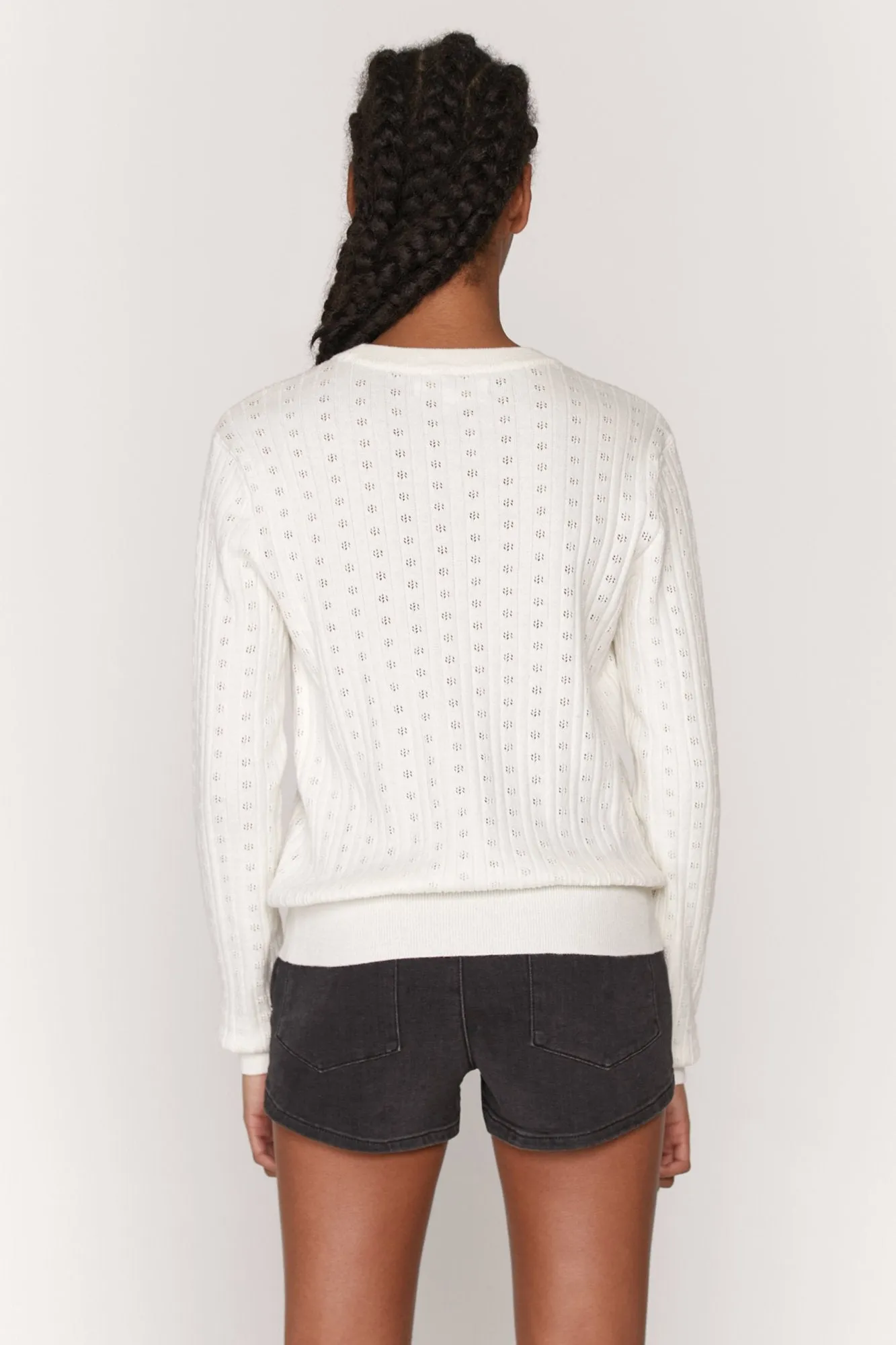 Nikki Pointelle Sweater