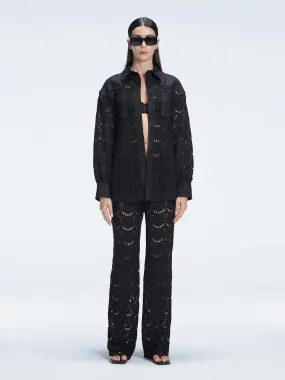 Nola Black Shirt and Elysia Pants Set
