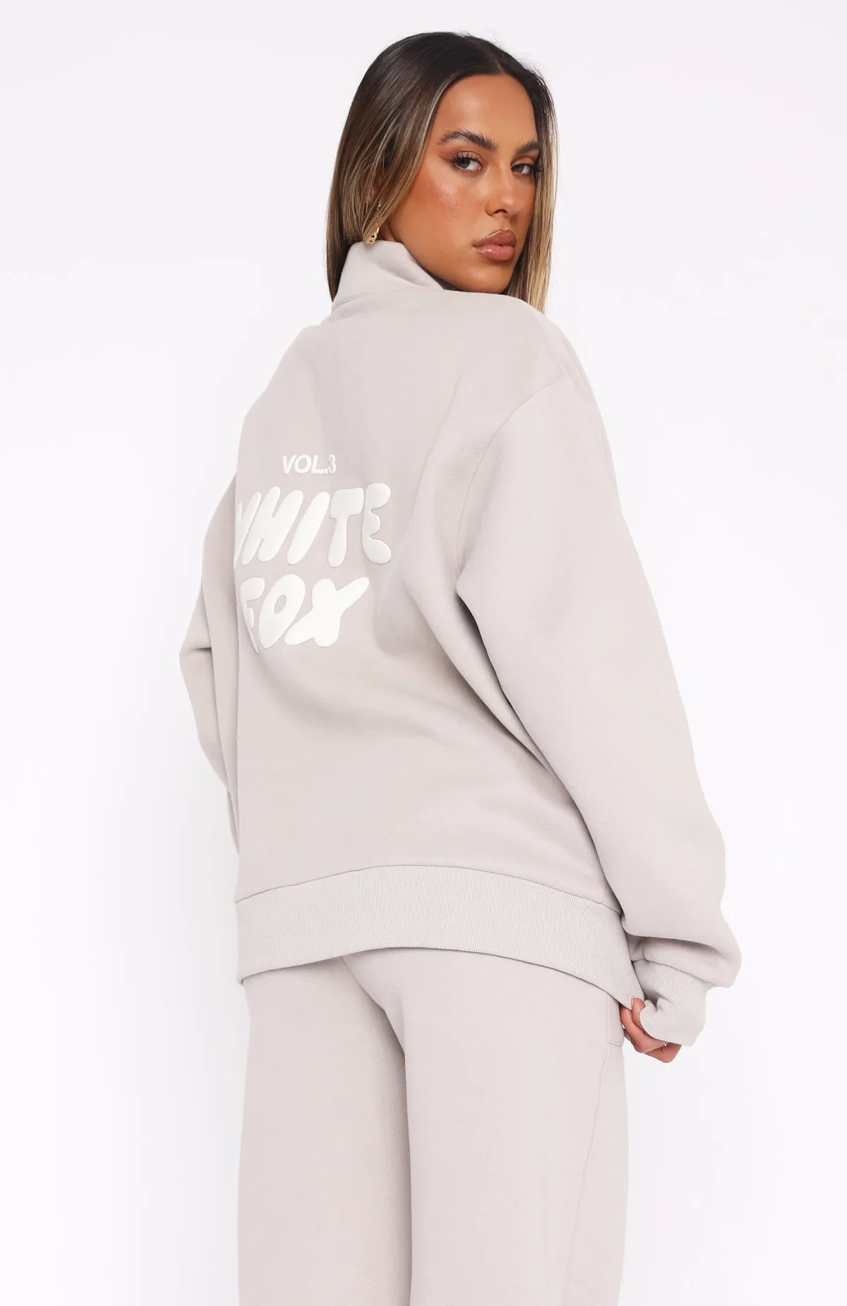 Offstage Zip Front Sweater Moon