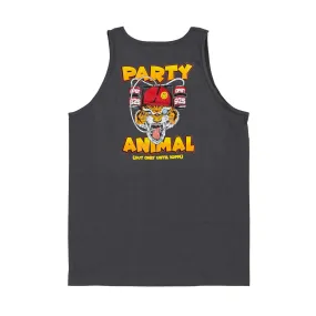 Party Animal Tank Top Charcoal