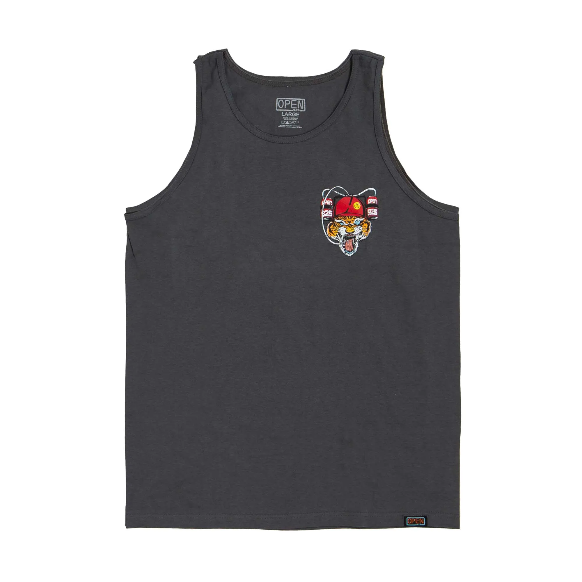 Party Animal Tank Top Charcoal