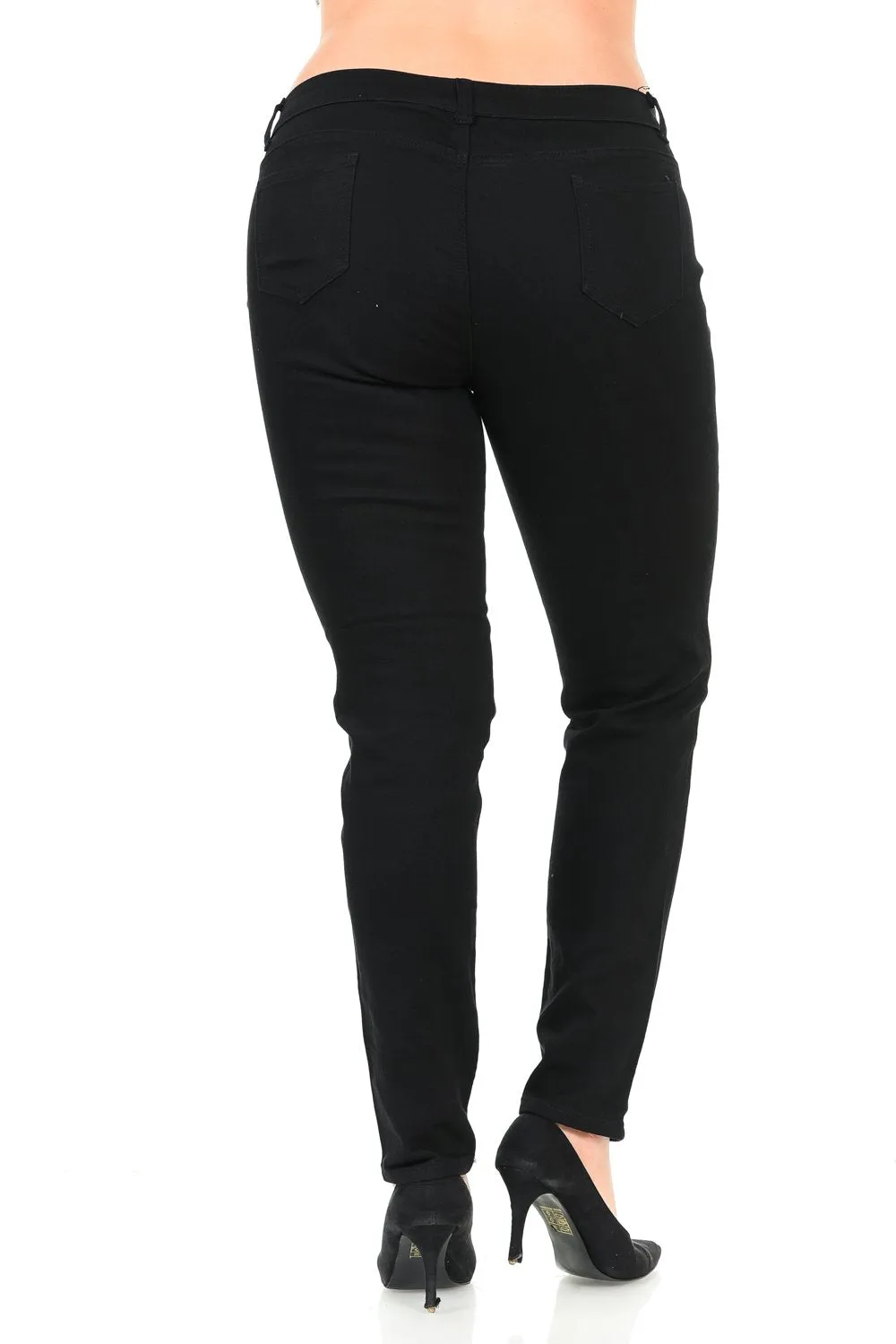Pasion Women's Jeans - Plus Size - High Waist - Push Up - Skinny - Style CH082-R