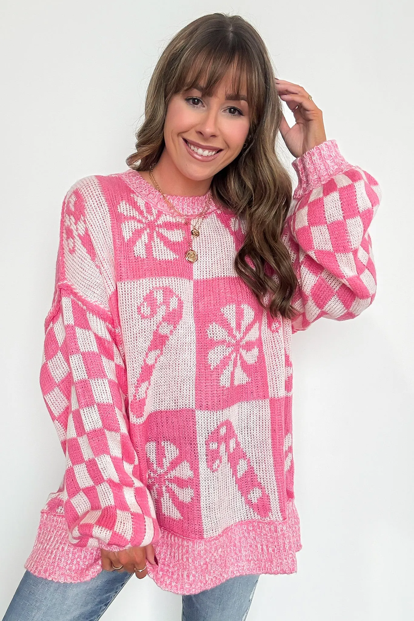 Peppermint Twist Knit Sweater - FINAL SALE