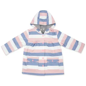 Pink Stripe Raincoat