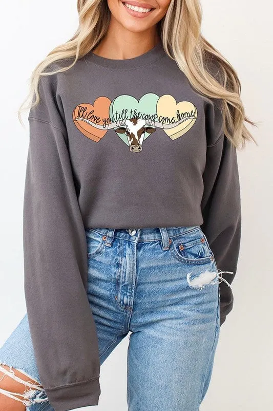 Plus Size Love You Till The Cows Come Home Sweatshirts