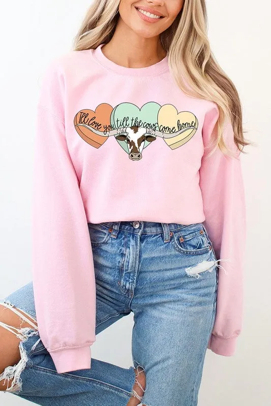 Plus Size Love You Till The Cows Come Home Sweatshirts