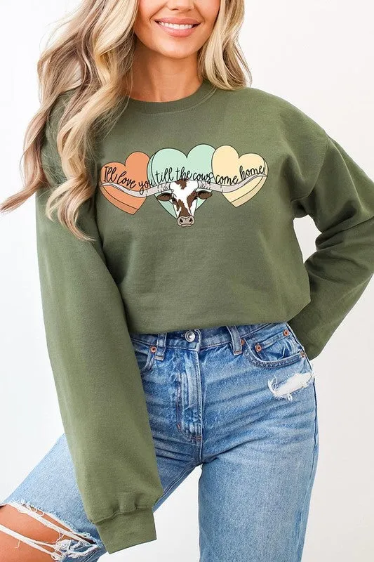 Plus Size Love You Till The Cows Come Home Sweatshirts