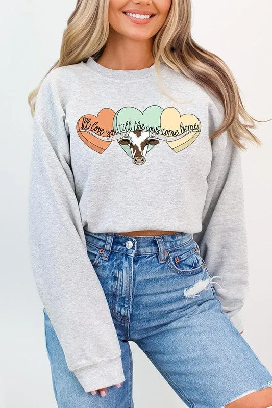 Plus Size Love You Till The Cows Come Home Sweatshirts