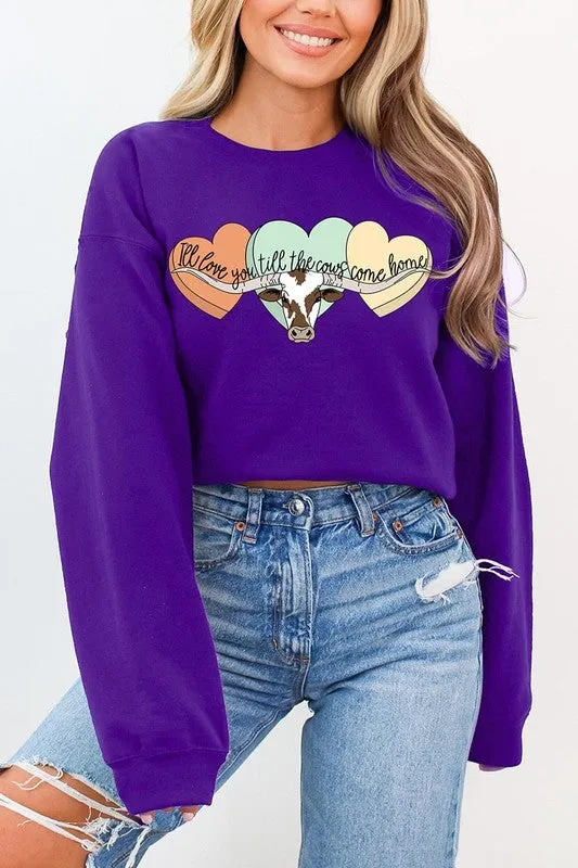 Plus Size Love You Till The Cows Come Home Sweatshirts