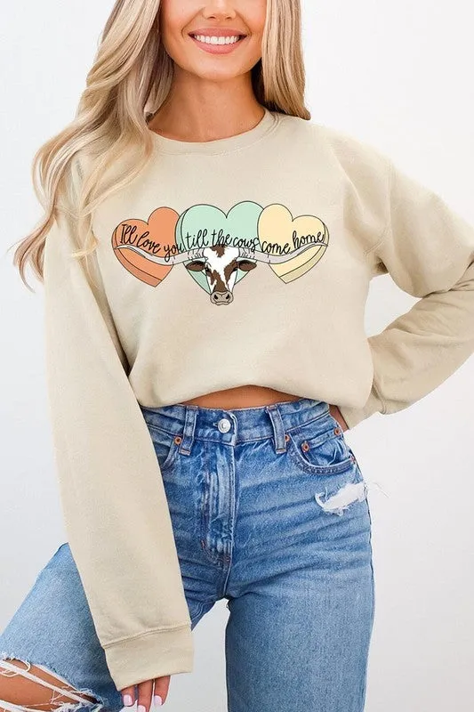 Plus Size Love You Till The Cows Come Home Sweatshirts