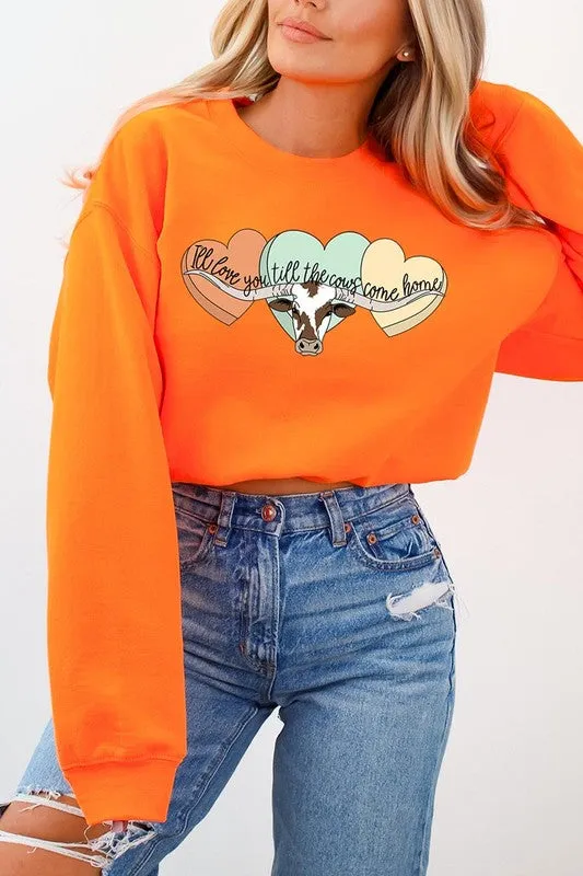 Plus Size Love You Till The Cows Come Home Sweatshirts