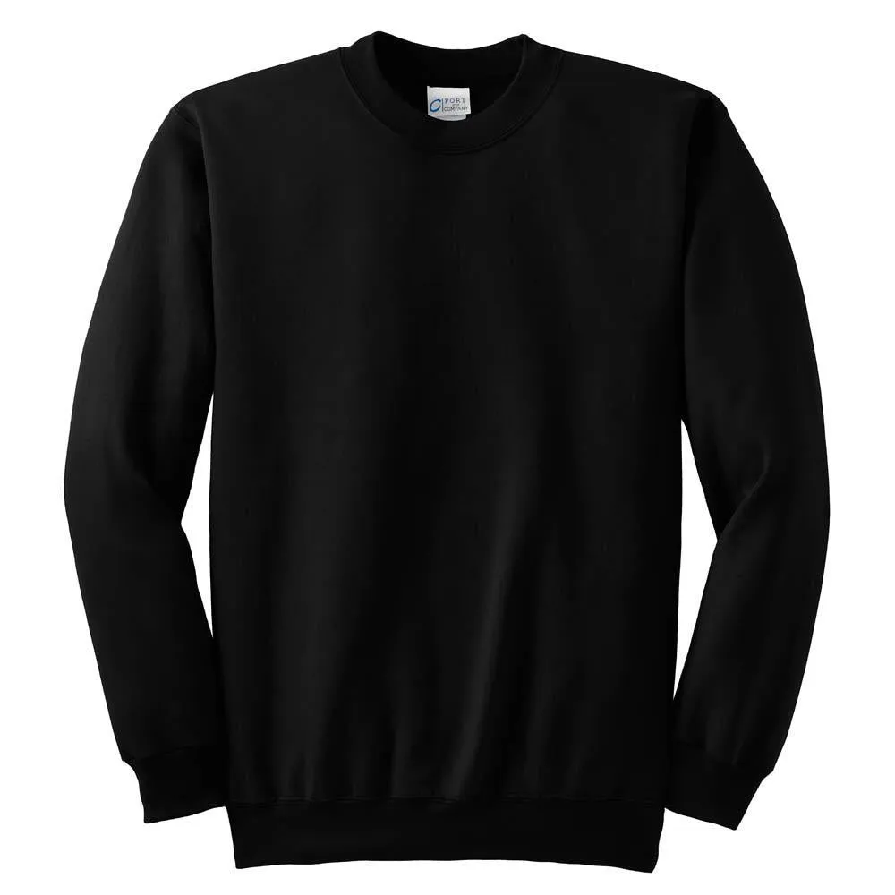 Port & Company Men's Jet Black Ultimate Crewneck Sweatshirt