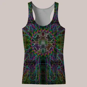 Psychedelic Tank Top (UV/RGB, Eco-Friendly, Womens, Racerback) | SHAMAN SONG