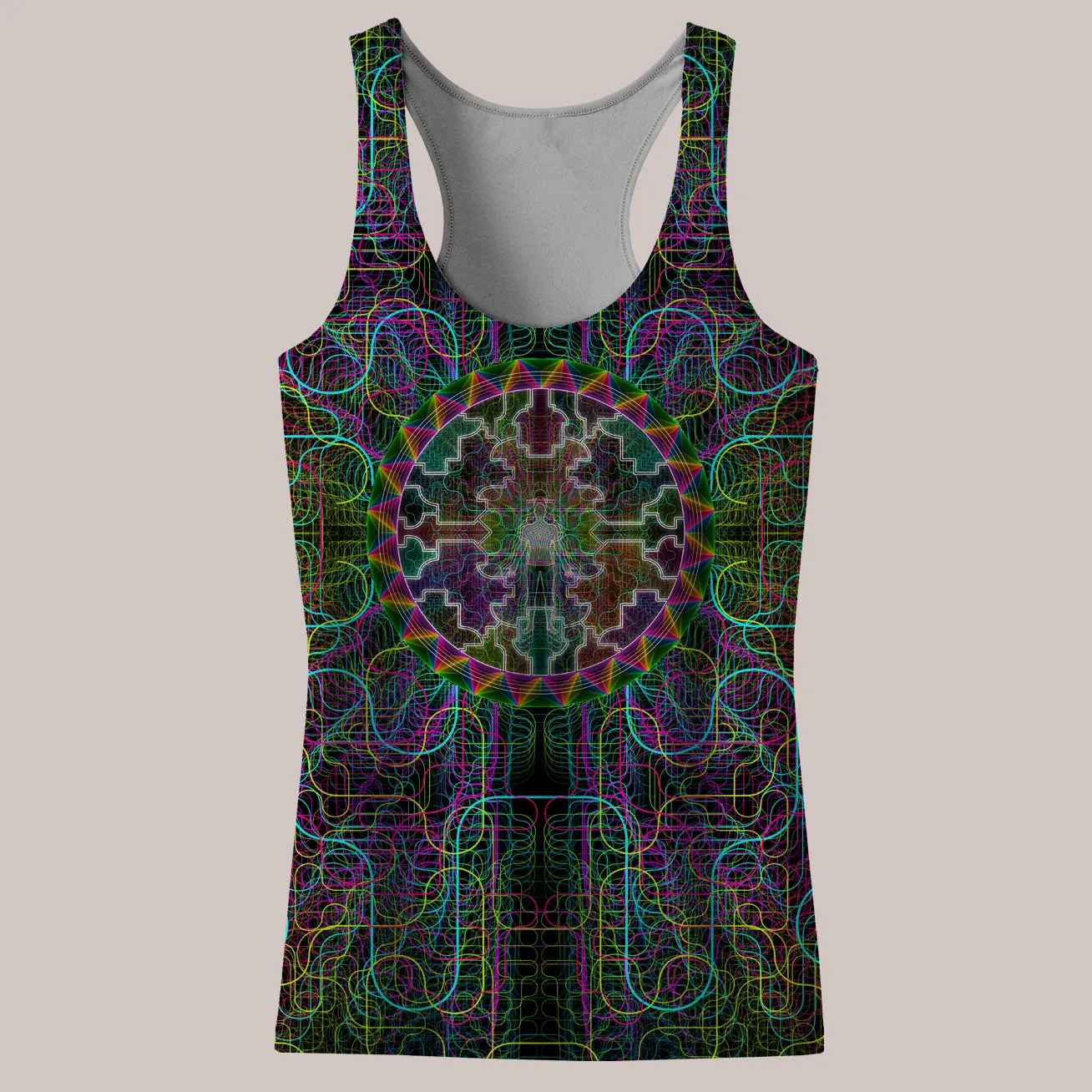 Psychedelic Tank Top (UV/RGB, Eco-Friendly, Womens, Racerback) | SHAMAN SONG