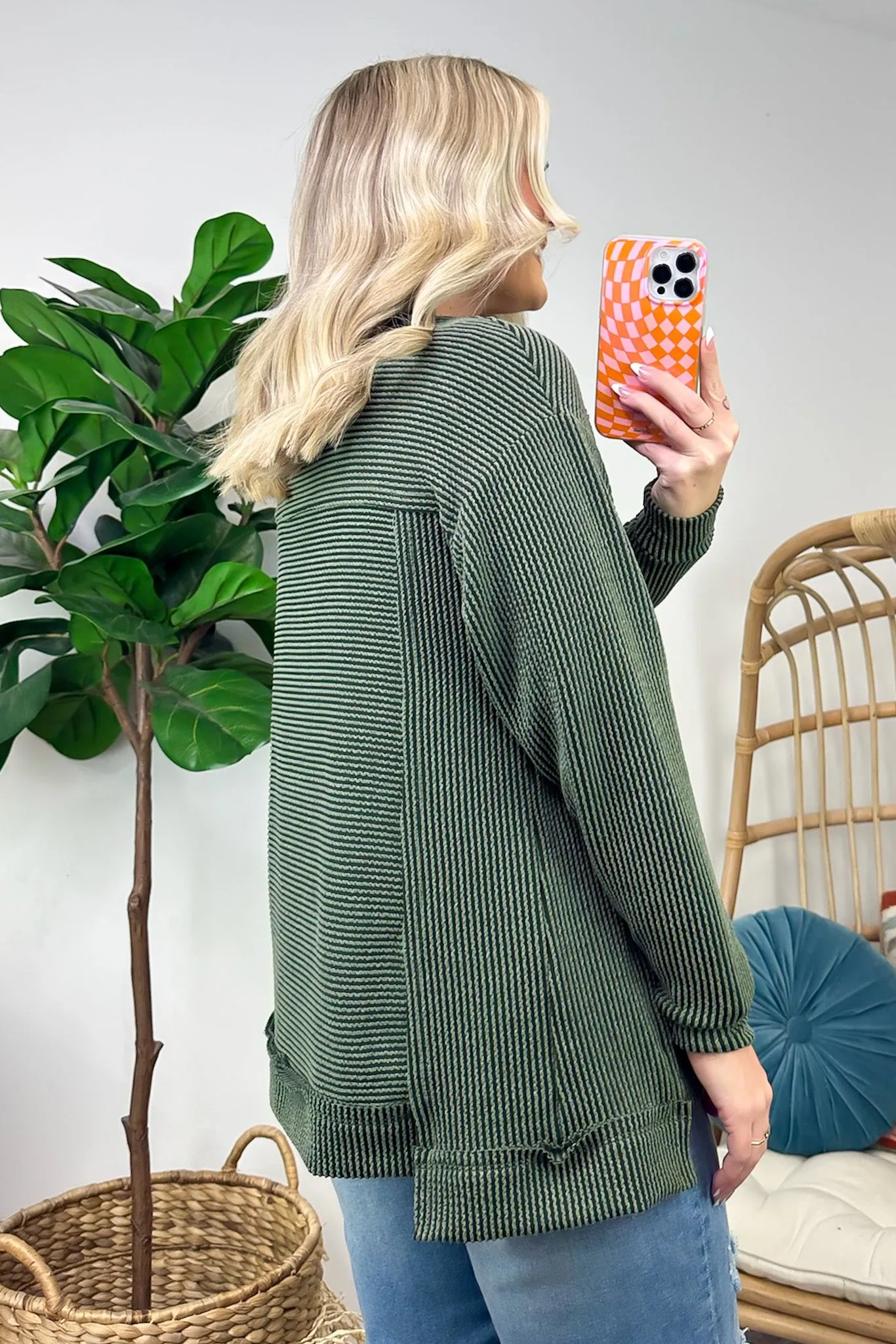 Rhena Ribbed Knit Pocket Cardigan - FINAL SALE