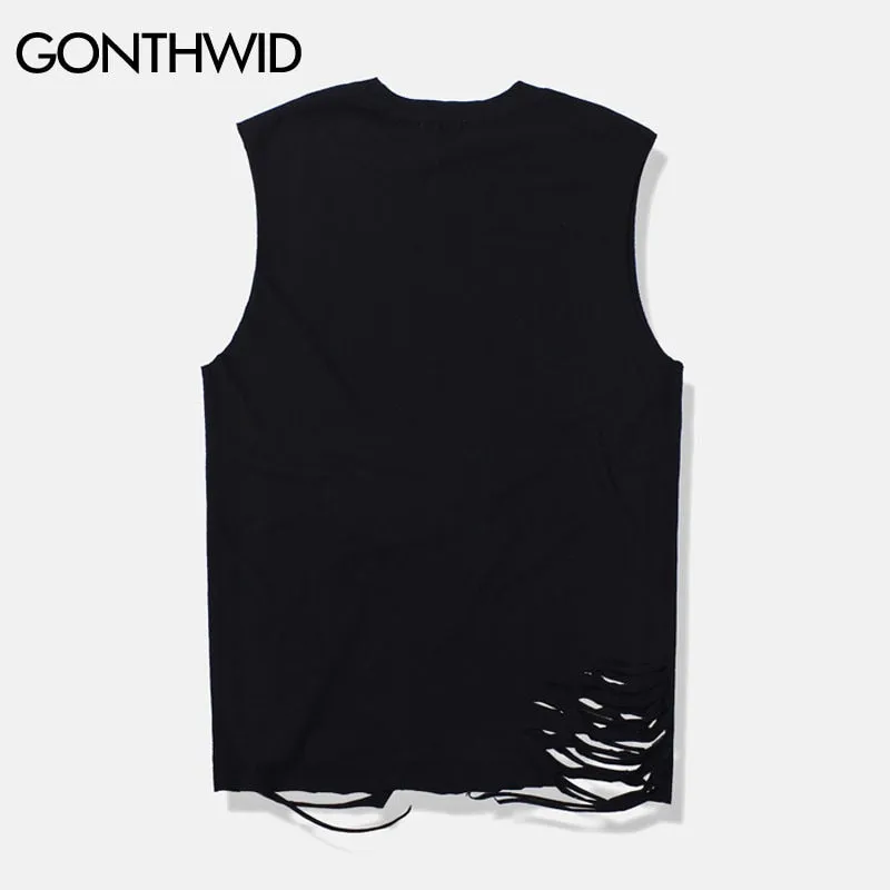 Ripped Destroyed Vest Tank