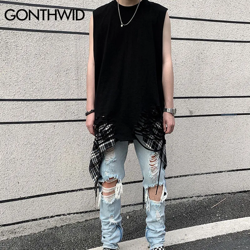 Ripped Destroyed Vest Tank