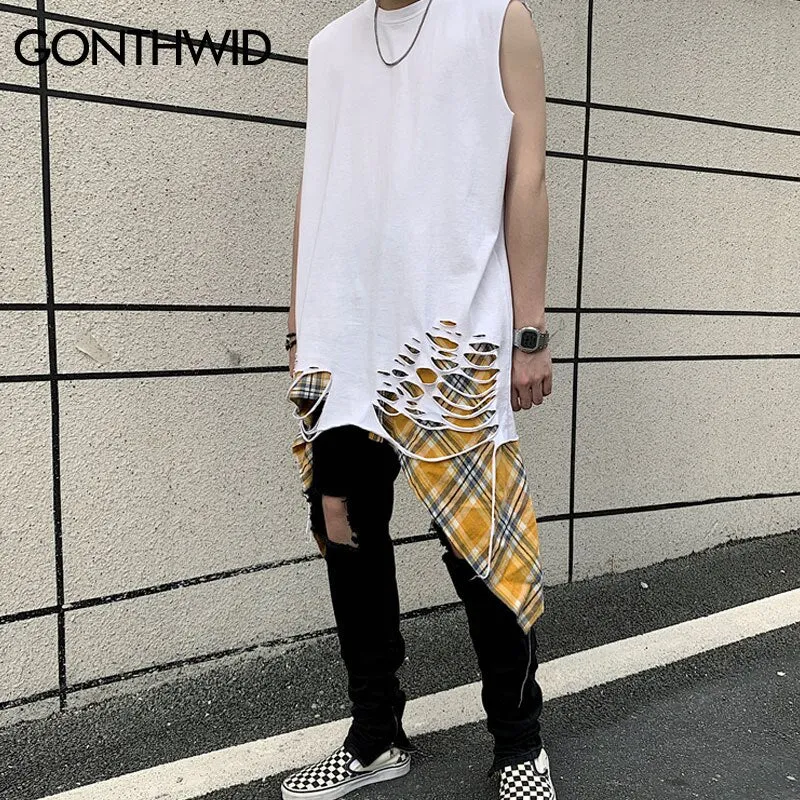 Ripped Destroyed Vest Tank