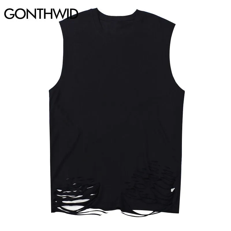Ripped Destroyed Vest Tank