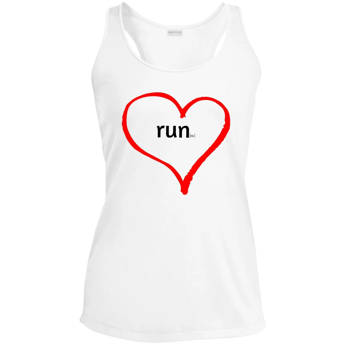 Run Heart - Ladies' Performance Racerback Tank