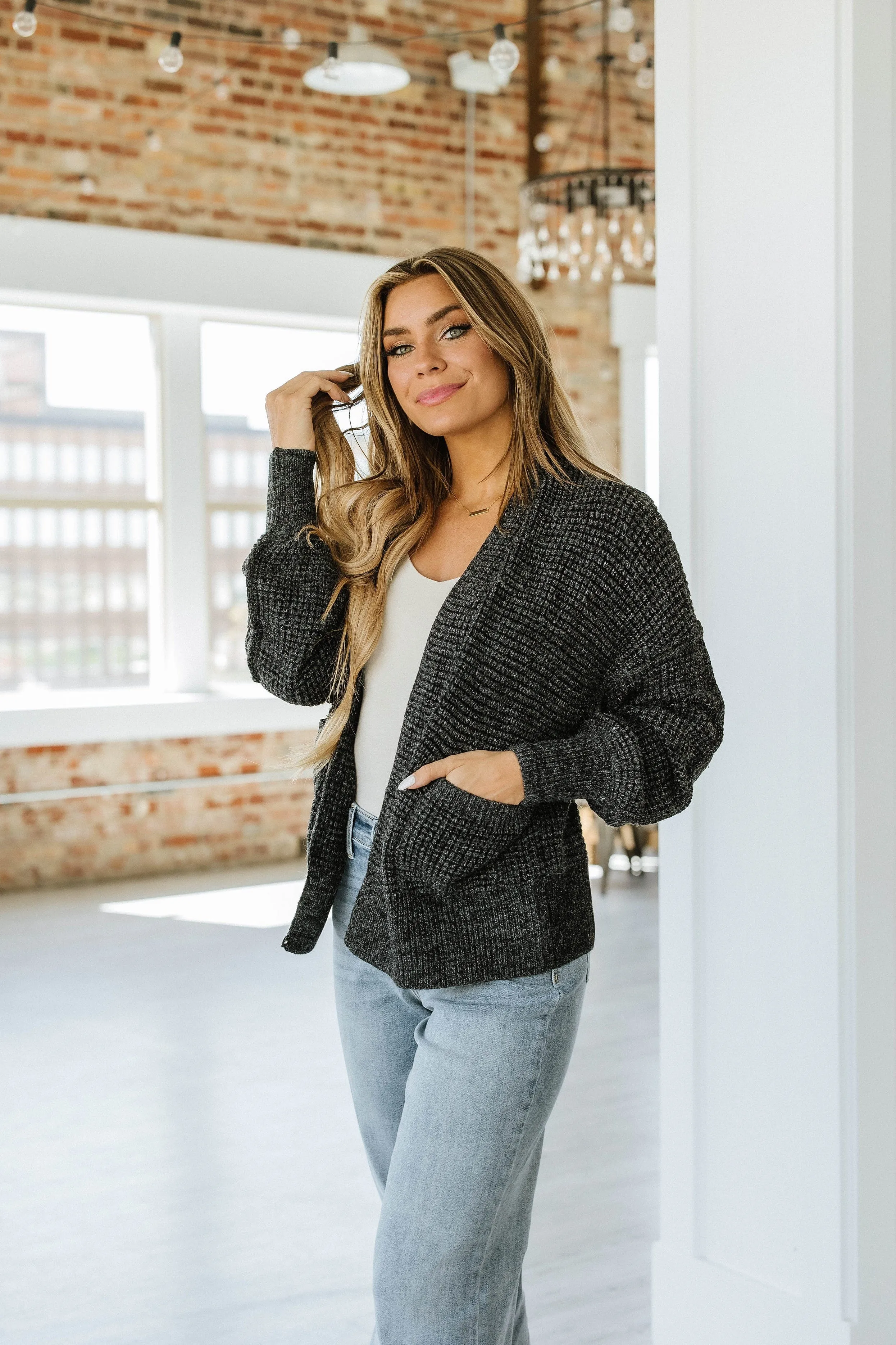 Sissy Knit Contrast Cardigan | DROPSHIP