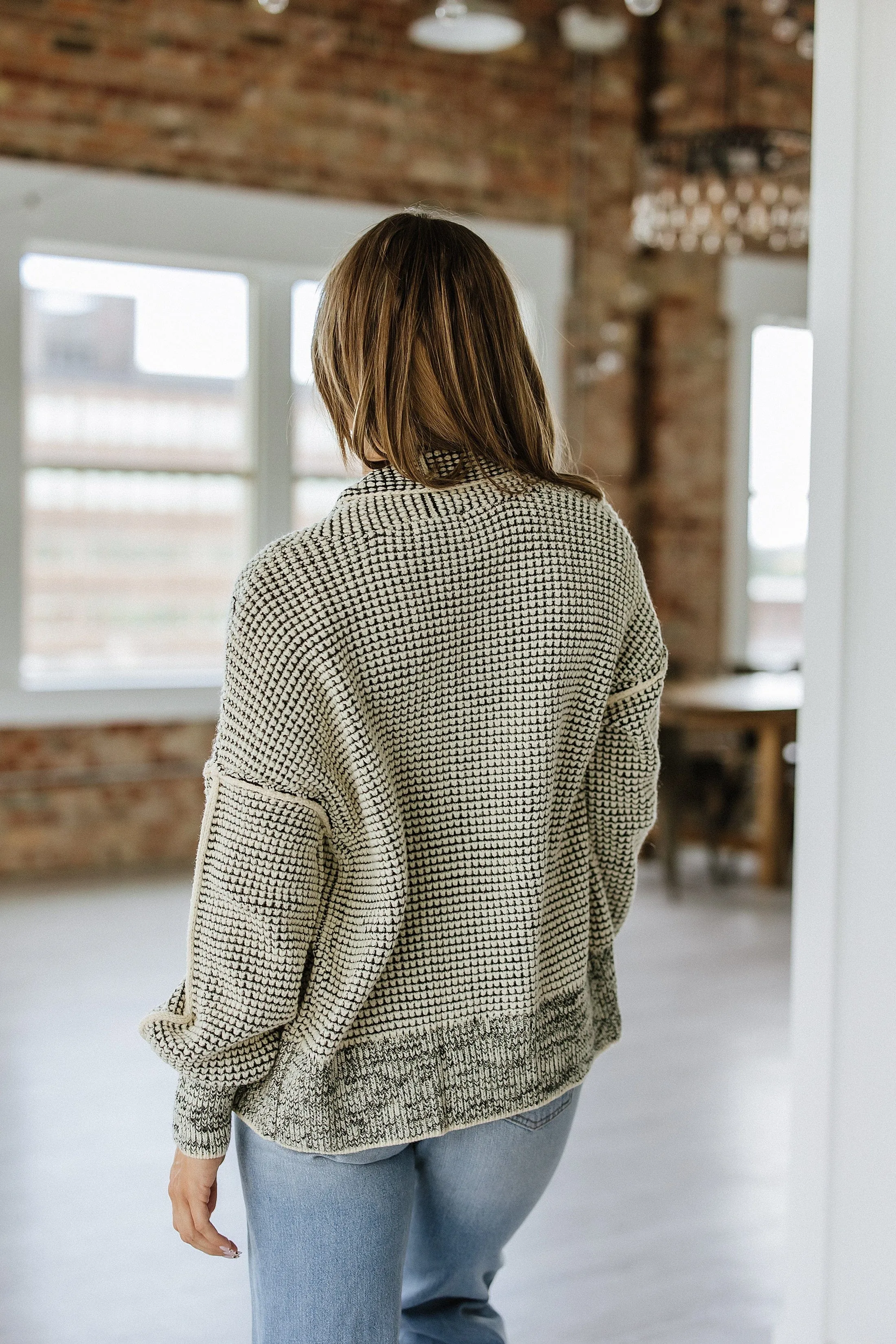 Sissy Knit Contrast Cardigan | DROPSHIP