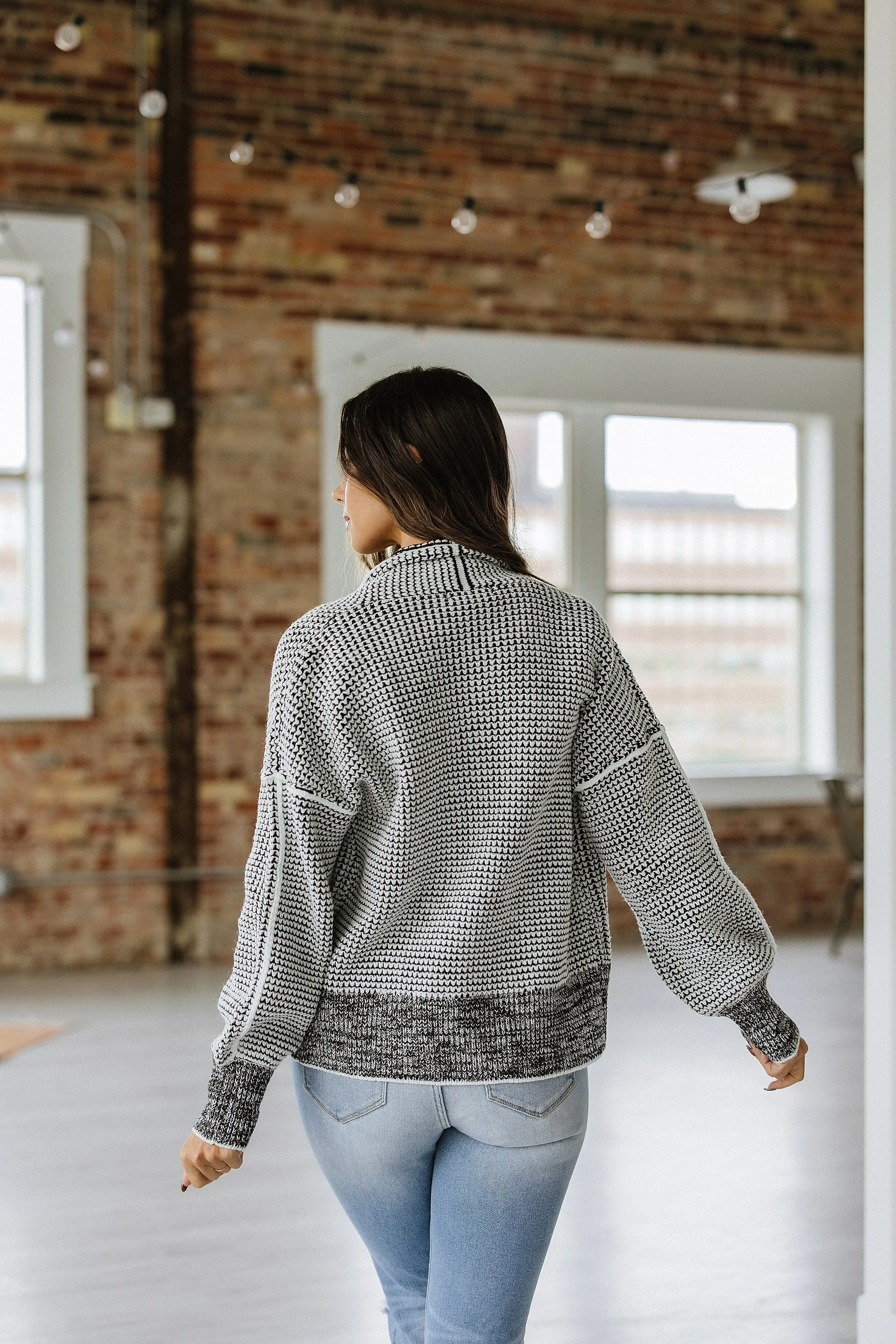 Sissy Knit Contrast Cardigan | DROPSHIP