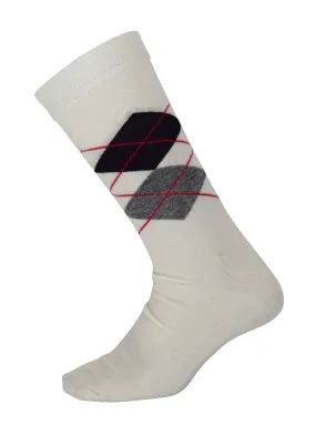 Soft and Warm Comfortable Men's long Argyle Cashmere Socks