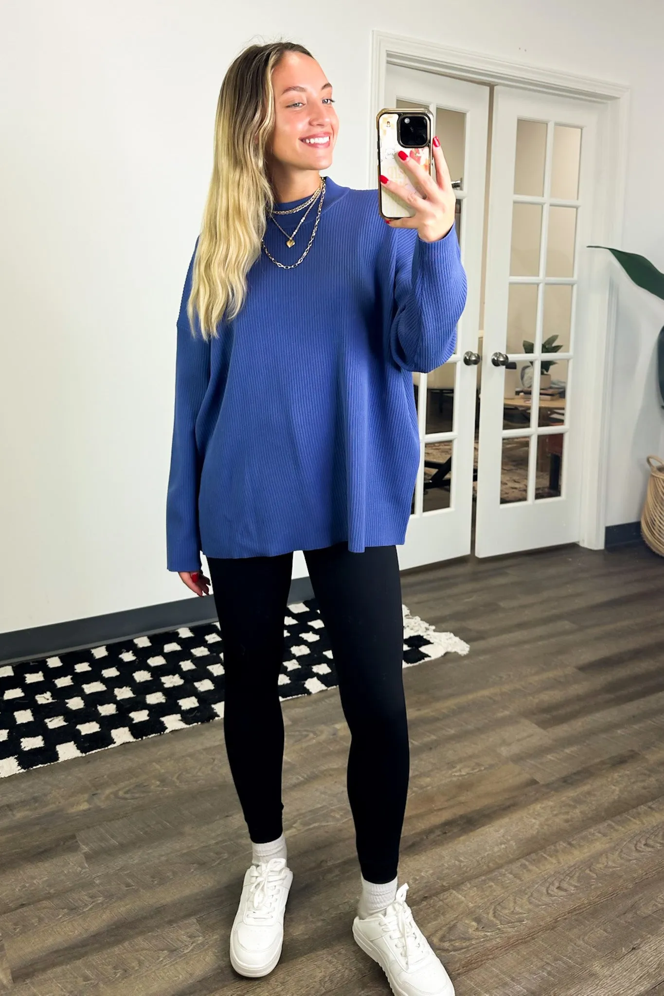 Soft Focus Mock Neck Sweater