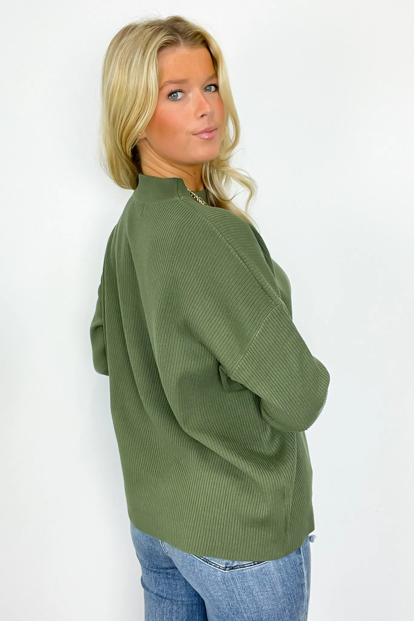 Soft Focus Mock Neck Sweater