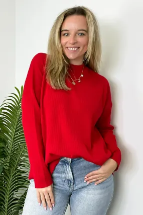 Soft Focus Mock Neck Sweater