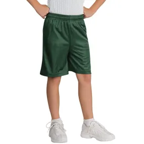 Sport-Tek Youth Forest Green PosiCharge Classic Mesh Shorts