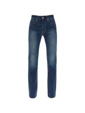 Stone Wash Denim Pants