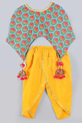 Stylish Poncho & Dhoti Set