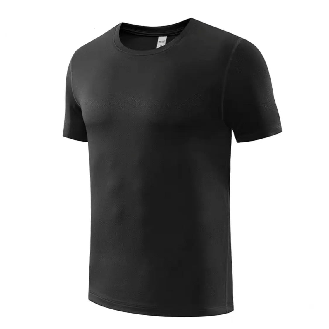 Summer Ice Silk T-shirt Men&#39;s Cold Short Sleeve O-neck Stretch Quick-drying Breathable Sports Shirt Men Autumn Long Sleeves Top