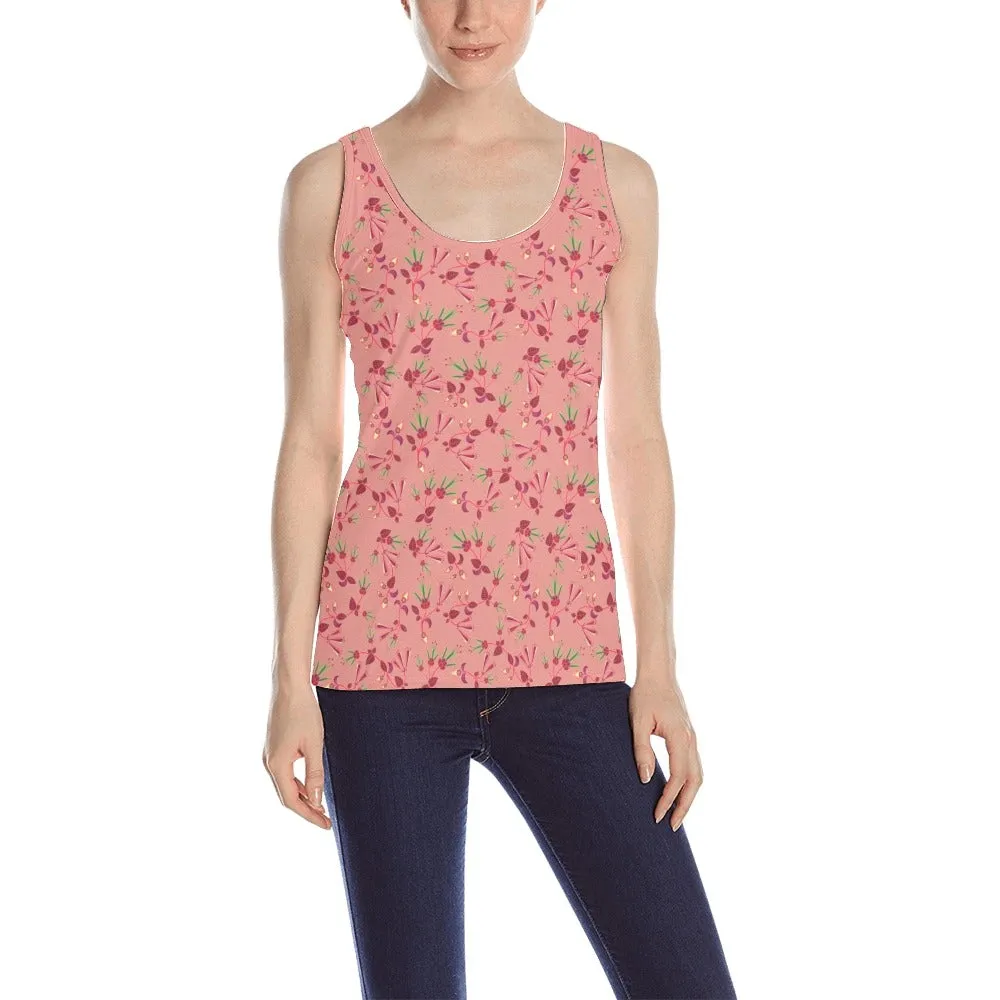 Swift Floral Peach Rouge Remix Tank Top for Women
