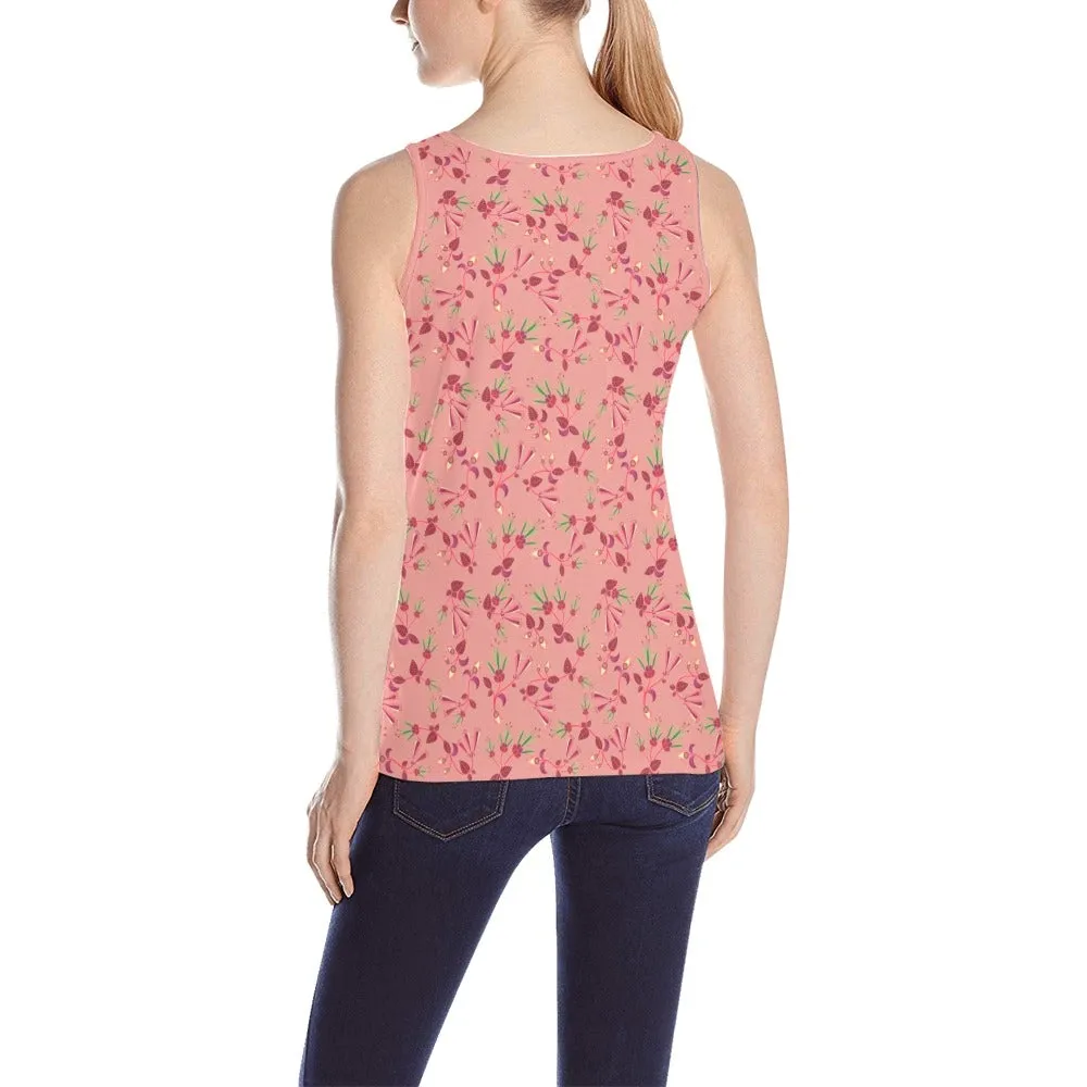 Swift Floral Peach Rouge Remix Tank Top for Women