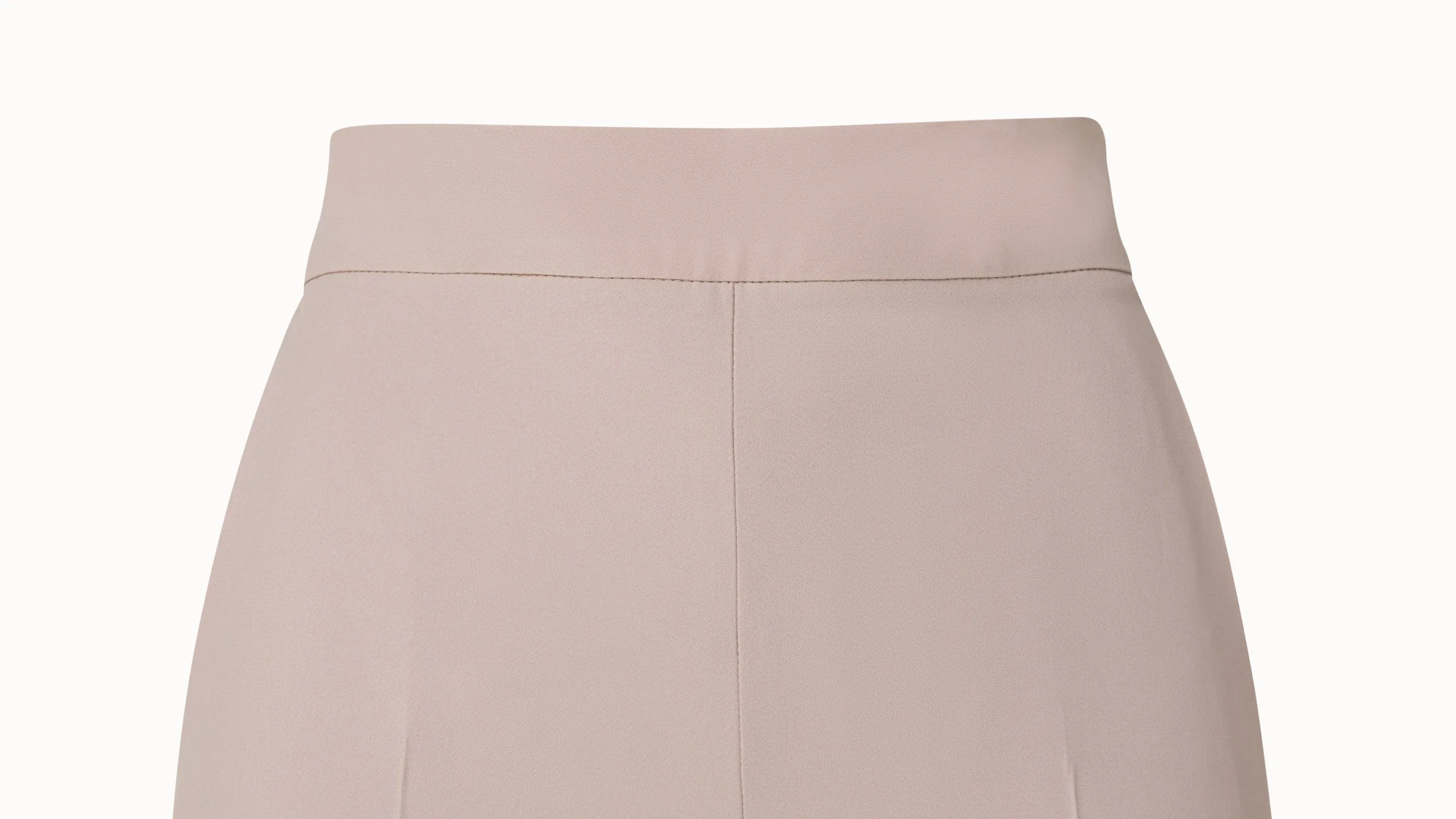 Tapered Crêpe Pants with Elastic Back