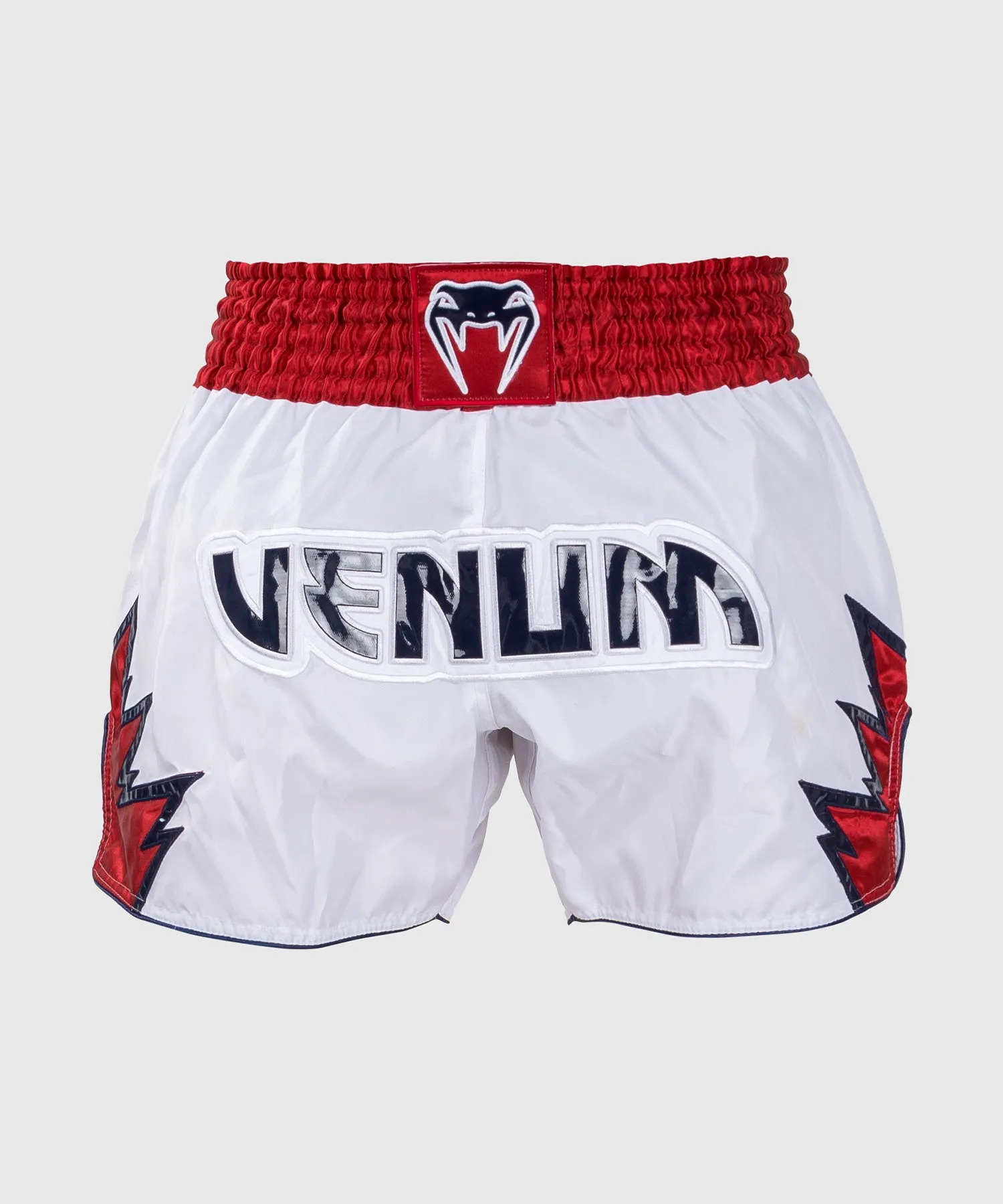 Venum Inferno Muay Thai Shorts - White/Red