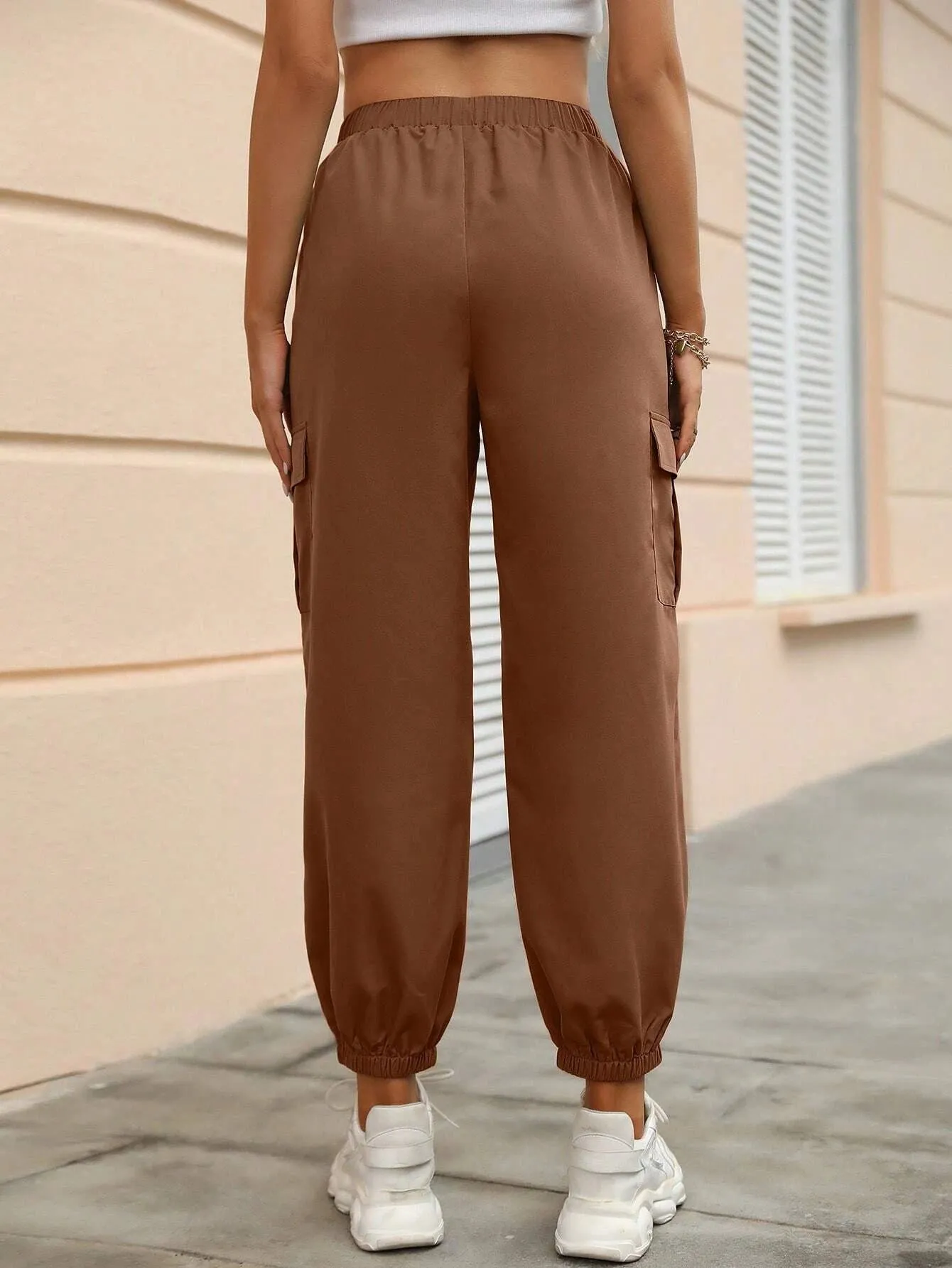 Versatile Flap Pocket Side Cargo Pants