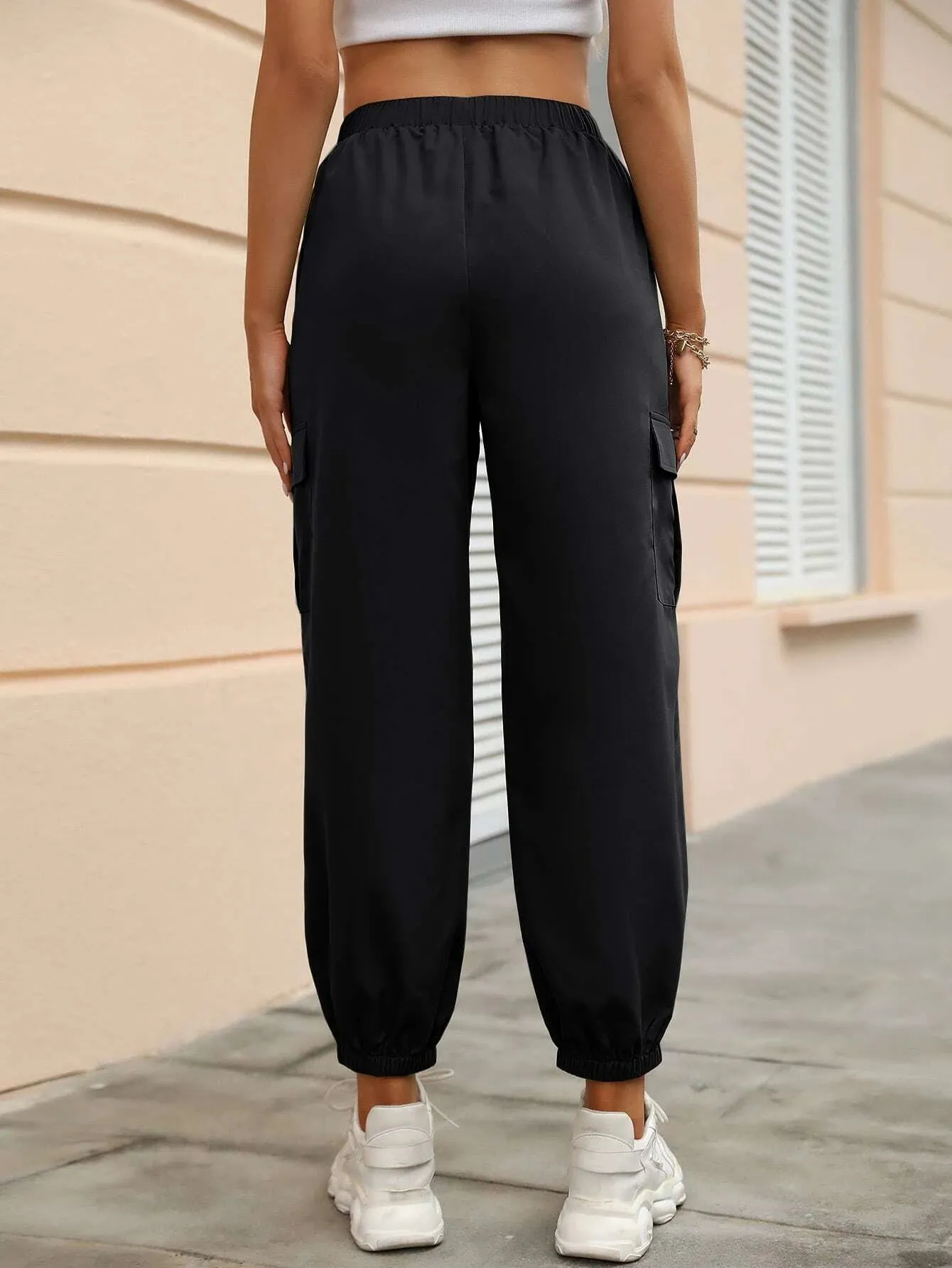 Versatile Flap Pocket Side Cargo Pants