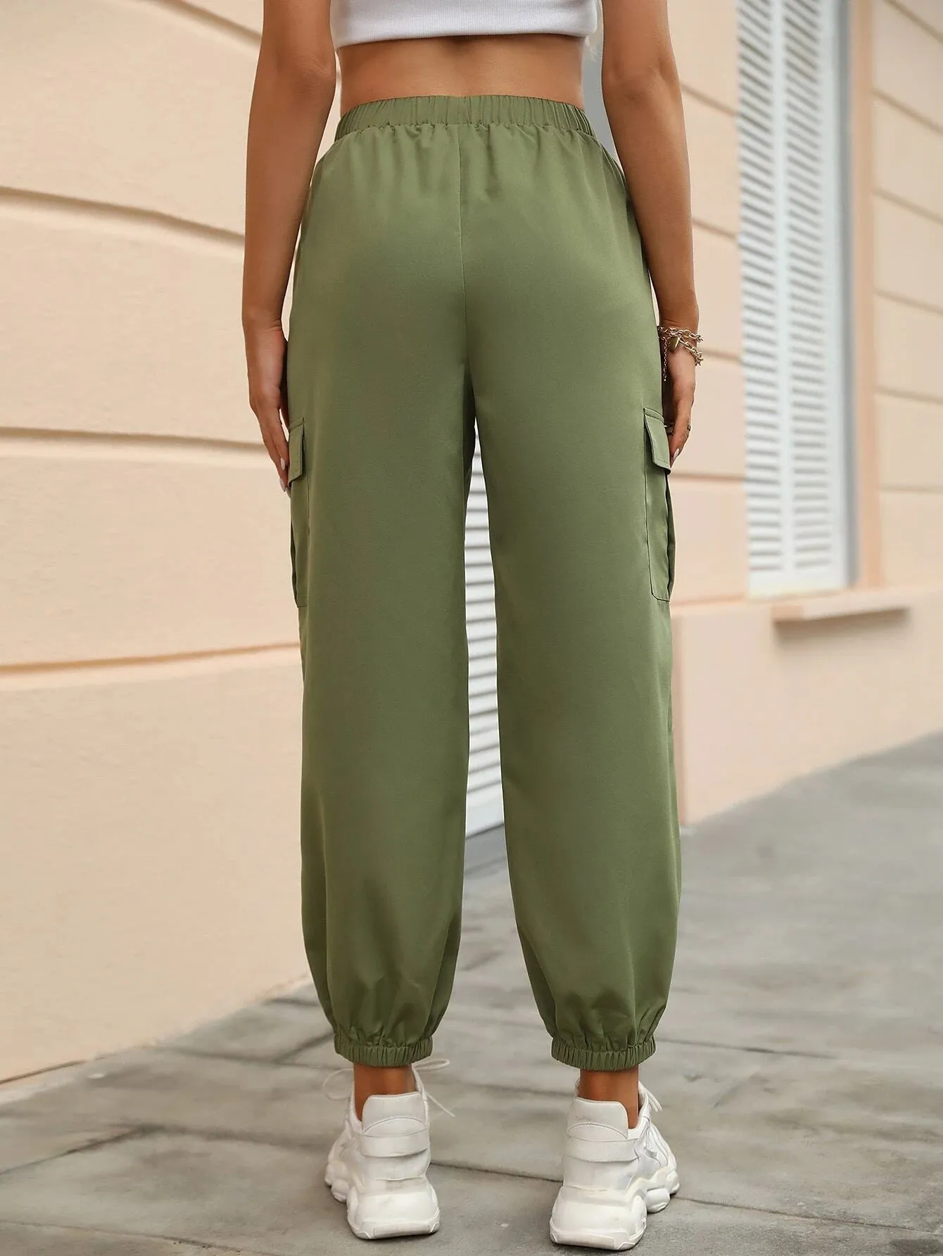 Versatile Flap Pocket Side Cargo Pants