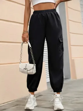 Versatile Flap Pocket Side Cargo Pants