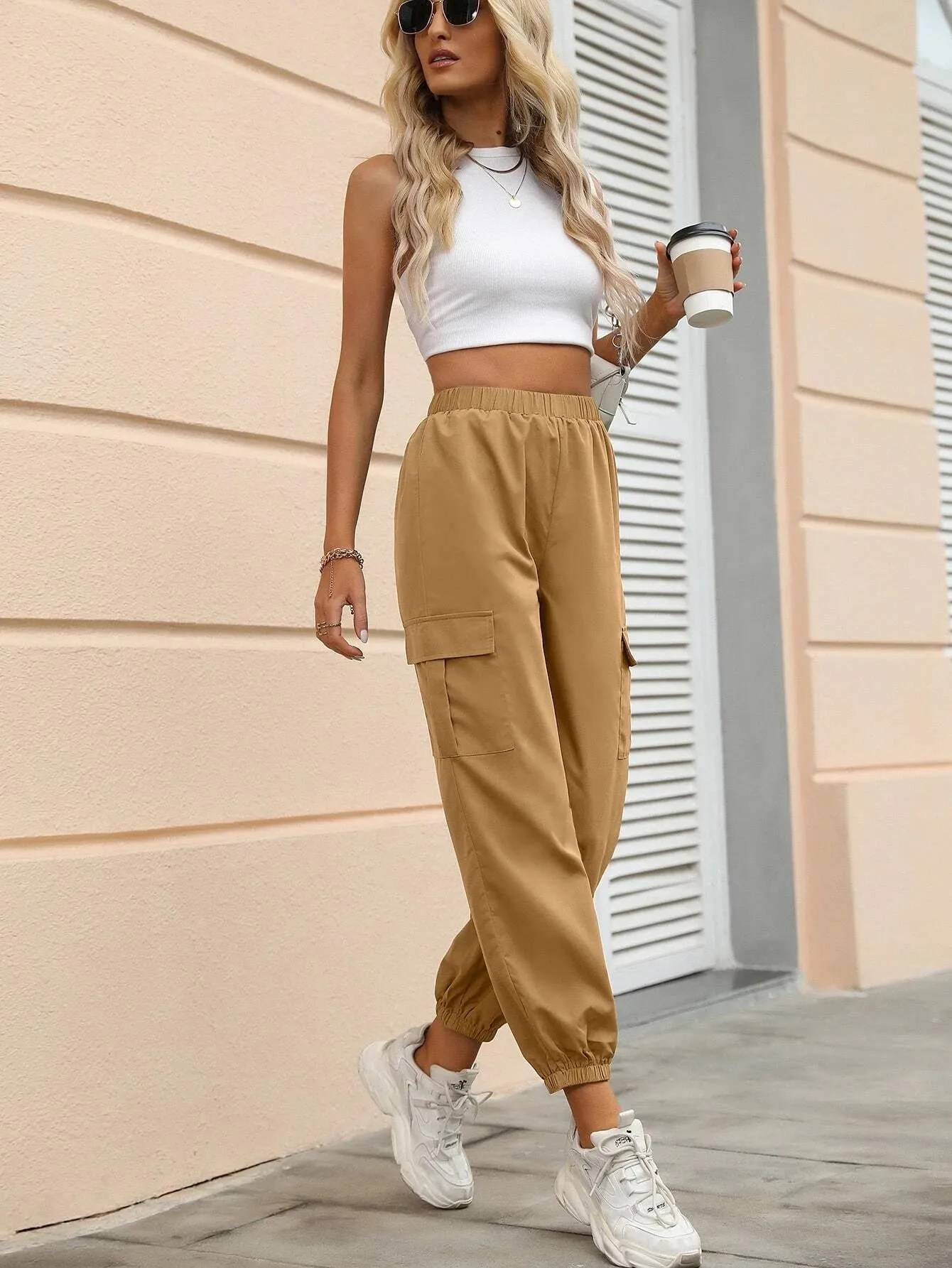 Versatile Flap Pocket Side Cargo Pants