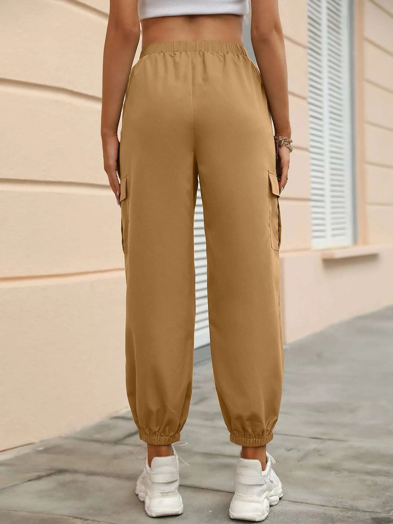 Versatile Flap Pocket Side Cargo Pants