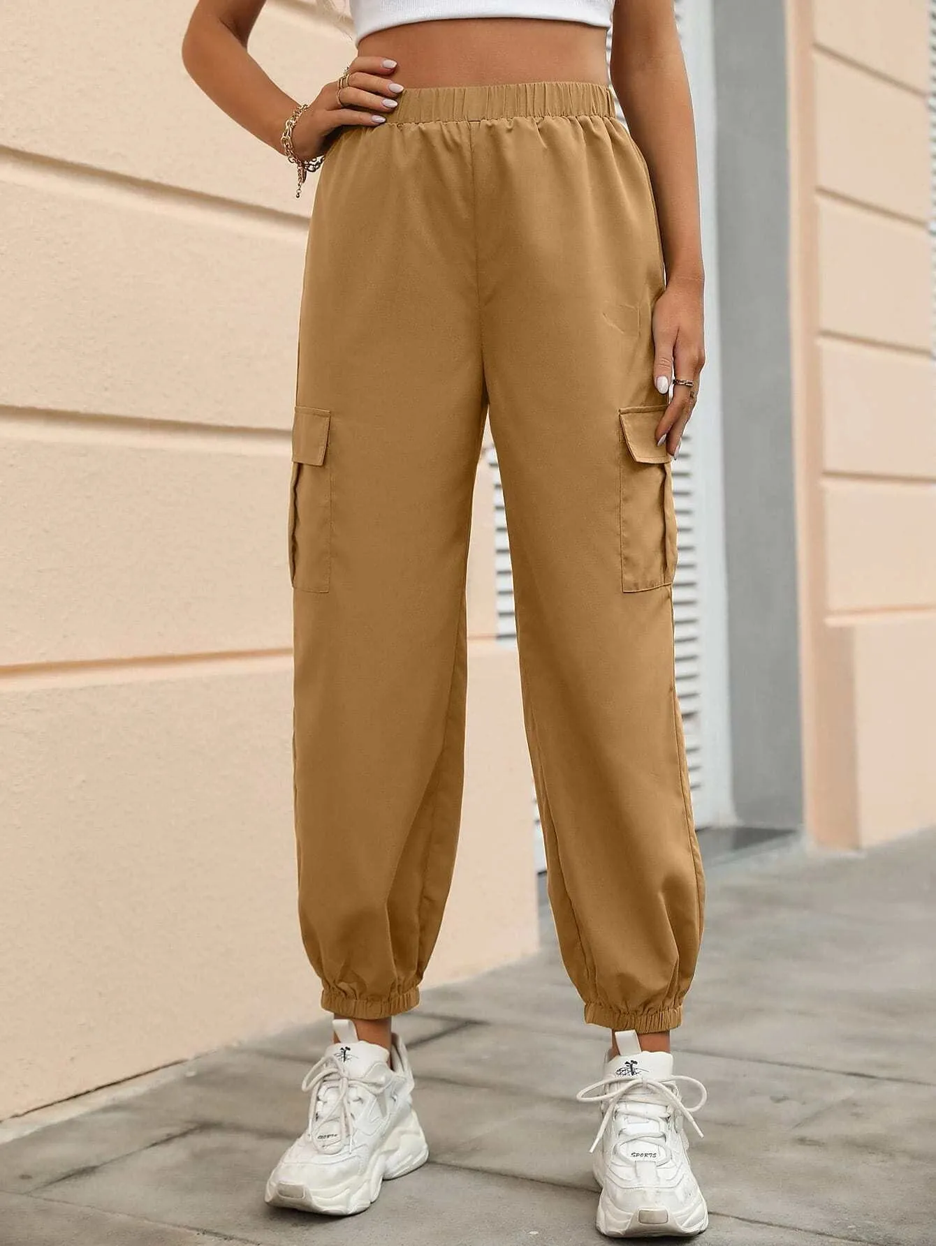 Versatile Flap Pocket Side Cargo Pants